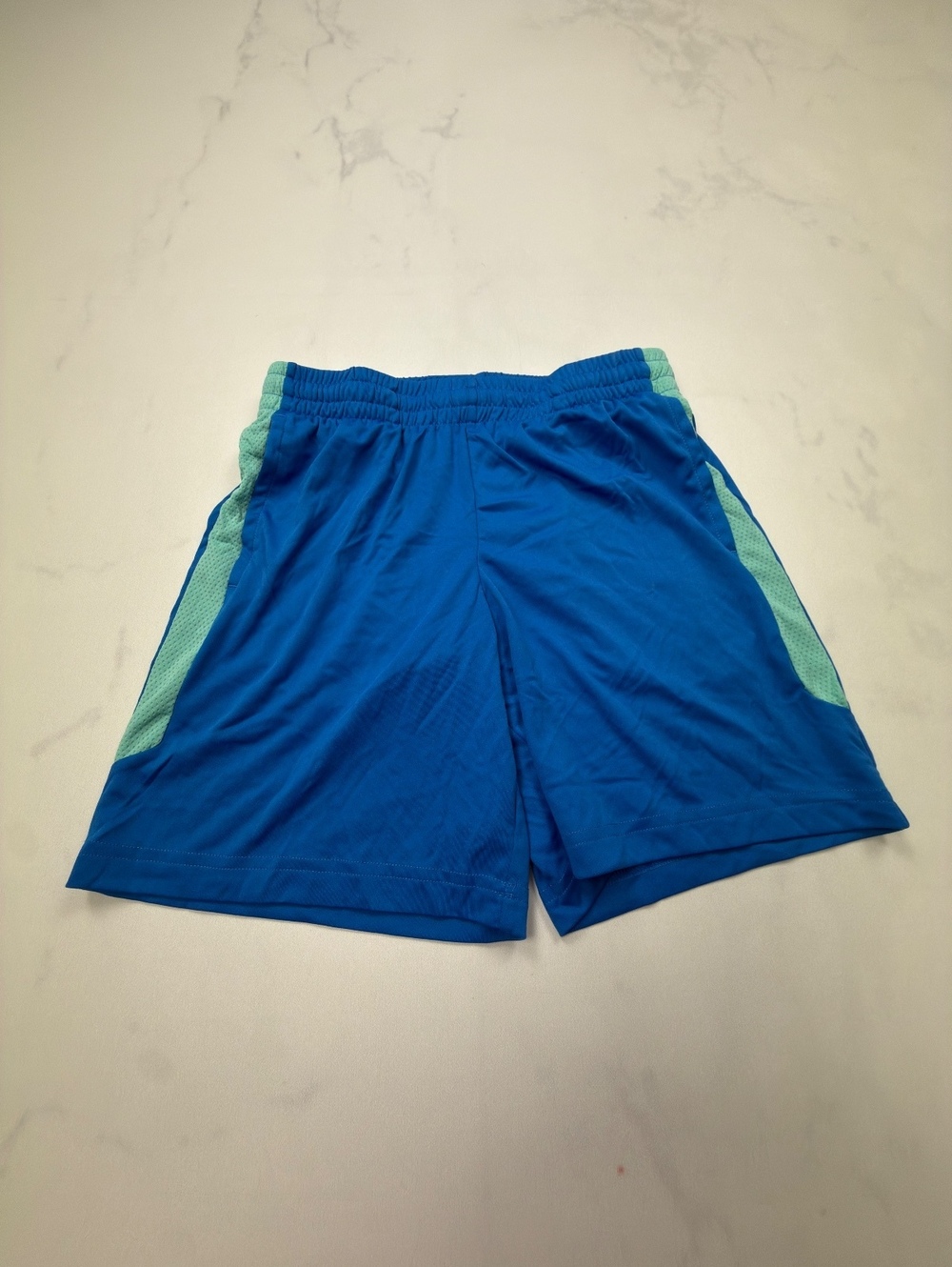 Tek Gear Athletic Shorts Blue 2000s Sporty - Boys M Husky